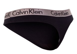 Женские трусики-стринги Calvin Klein THONG BLACK 000QD3539E 001 19973 цена и информация | Стринги | pigu.lt