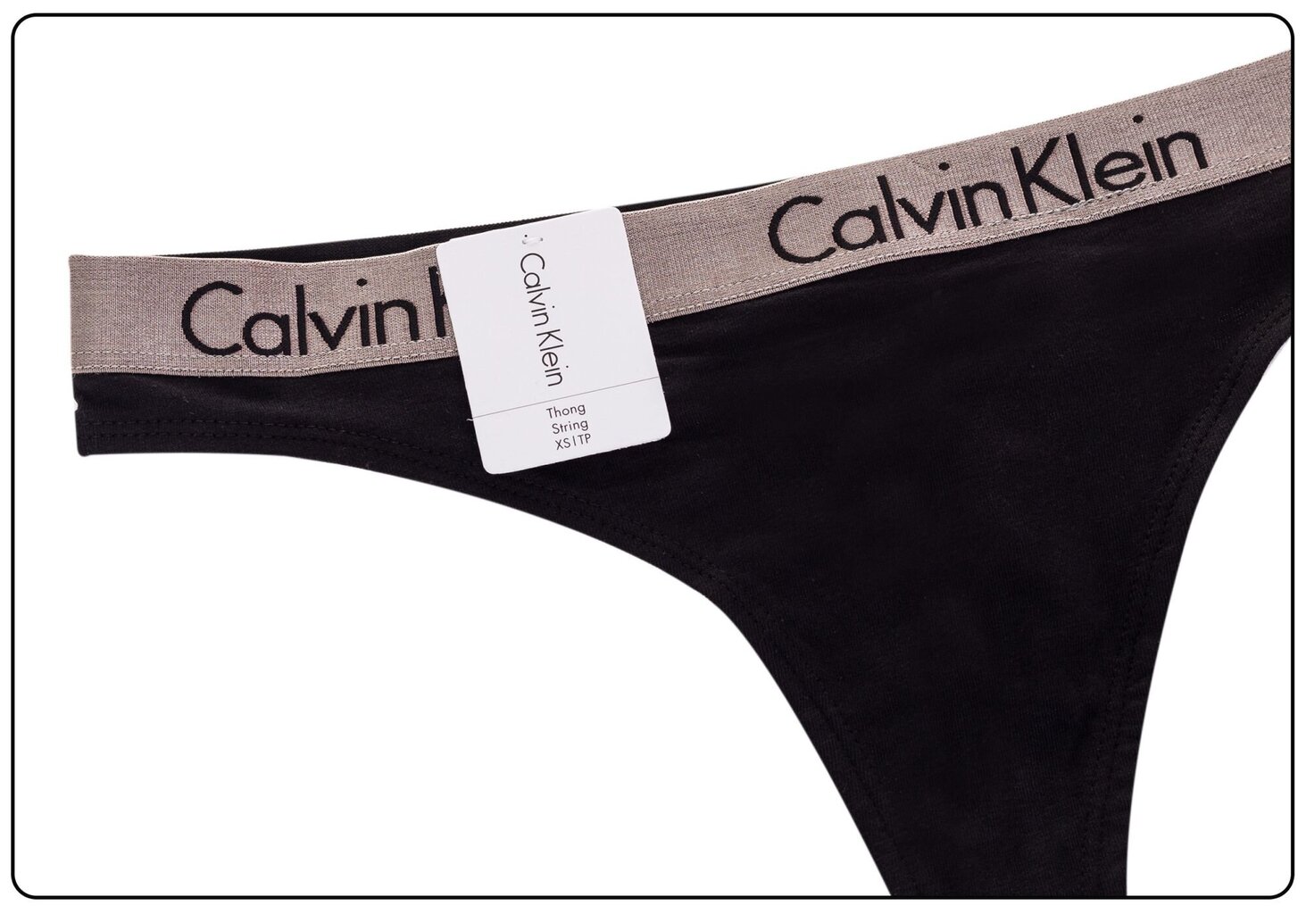 Stringai moterims Calvin Klein, juodi kaina ir informacija | Kelnaitės | pigu.lt