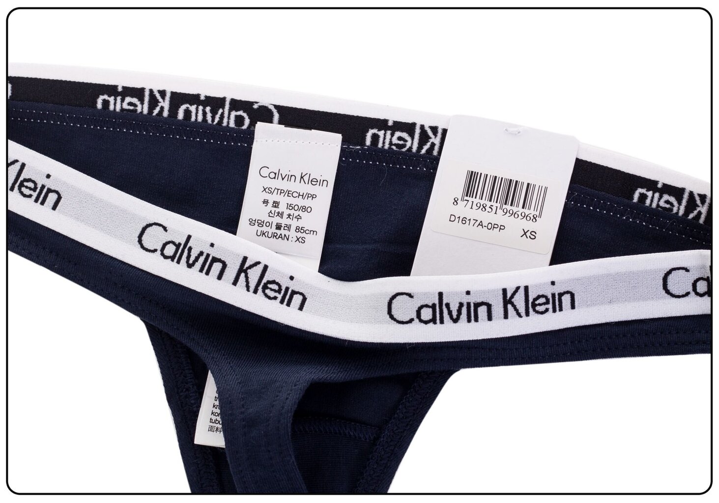 Stringai moterims Calvin Klein, mėlyni цена и информация | Kelnaitės | pigu.lt