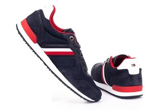 Tommy Hilfiger ICONIC MATERIAL MIX RUNNER vyriški sportbačiai tamsiai mėlyni FM0FM03470 DW5 20783 kaina ir informacija | Kedai vyrams | pigu.lt