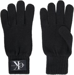 Мужские перчатки Calvin Klein осень/зима KNITTED MONOGRAM GLOVES BLACK K50K506447 BDS 36761 цена и информация | Мужские шарфы, шапки, перчатки | pigu.lt