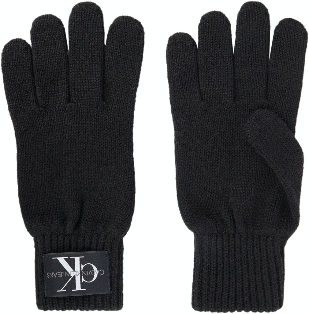 Pirštinės vyriškos Calvin Klein rudens/žiemos KNITTED MONOGRAM GLOVES BLACK K50K506447 BDS 36761 kaina ir informacija | Vyriški šalikai, kepurės, pirštinės | pigu.lt