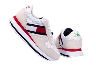 Sportiniai bateliai moteriški Tommy Hilfiger TOMMY JEANS FLATFORM RUNNER, balti EN0EN01357 YBR 20789 kaina ir informacija | Sportiniai bateliai, kedai moterims | pigu.lt