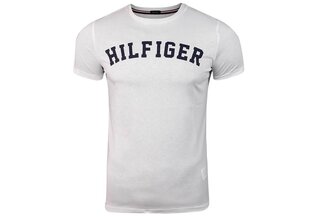 Vyriški marškinėliai TOMMY HILFIGER SS TEE LOGO, balti UM0UM00054 100 kaina ir informacija | Vyriški marškinėliai | pigu.lt