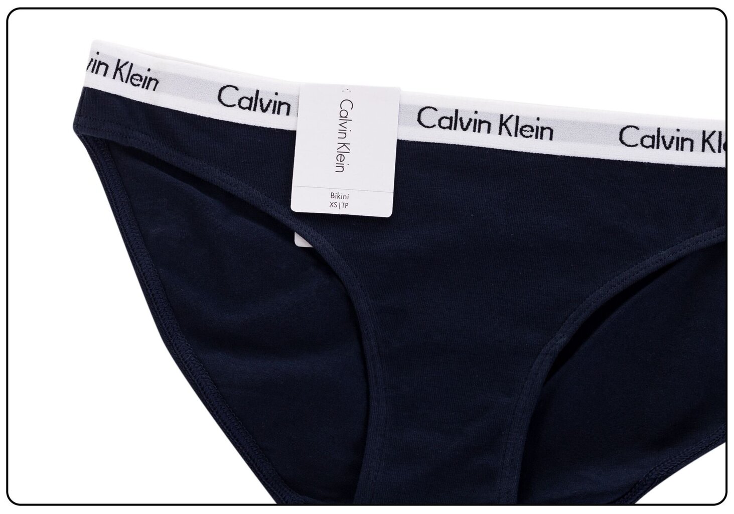 Moteriškos bikini kelnaitės Calvin Klein NAVY D1618A 0PP 19968 kaina ir informacija | Kelnaitės | pigu.lt