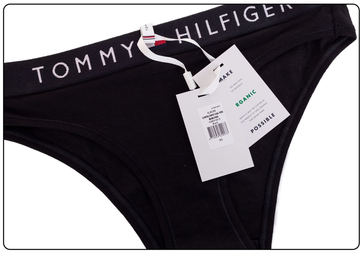 Kelnaitės moterims Tommy Hilfiger Bikini, juodos kaina ir informacija | Kelnaitės | pigu.lt