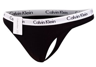 Moteriškos kelnaitės - stringai Calvin Klein, juodi 0000D1617E 001 XS kaina ir informacija | Kelnaitės | pigu.lt