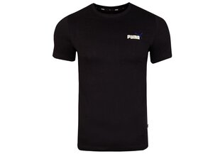 Vyriški marškinėliai PUMA ESS EMBROLDERY LOGO TEE, juodi 587184 01 kaina ir informacija | Vyriški marškinėliai | pigu.lt