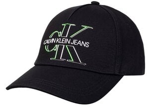 Мужская кепка Calvin Klein GLOW CAP BLACK K50K506571 BDS 36790 цена и информация | Мужские шарфы, шапки, перчатки | pigu.lt