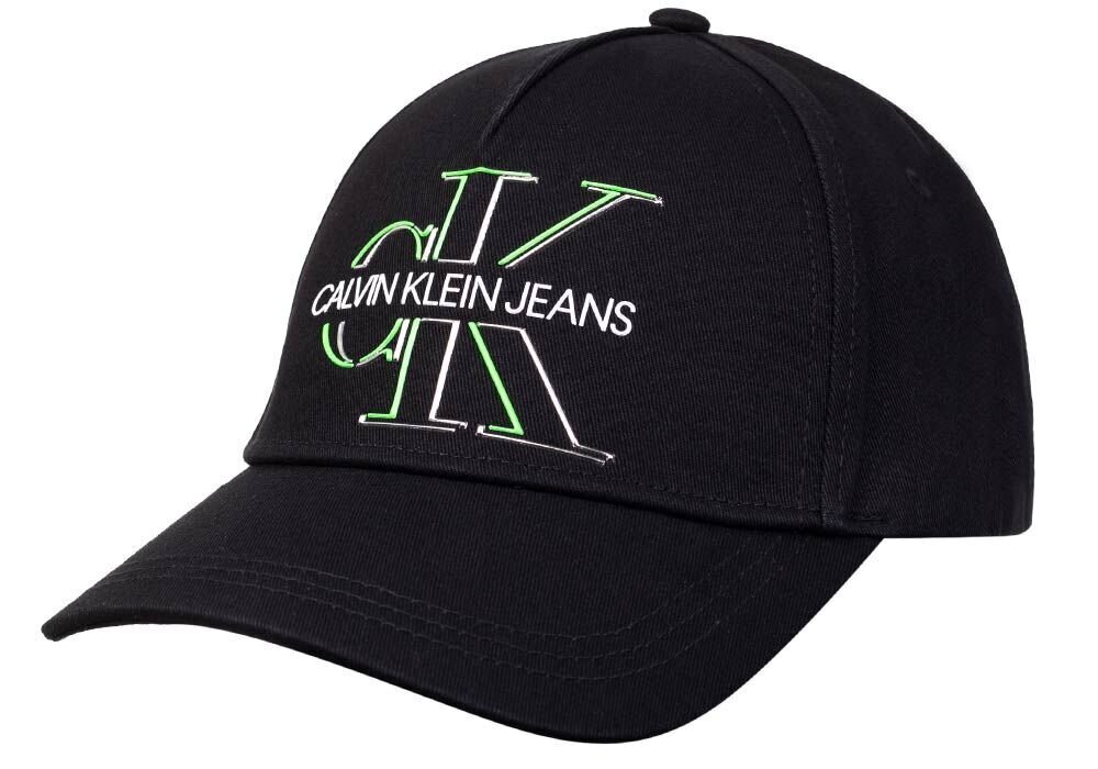 Vyriška kepuraitė Calvin Klein GLOW CAP JUODA K50K506571 BDS 36790 kaina ir informacija | Vyriški šalikai, kepurės, pirštinės | pigu.lt