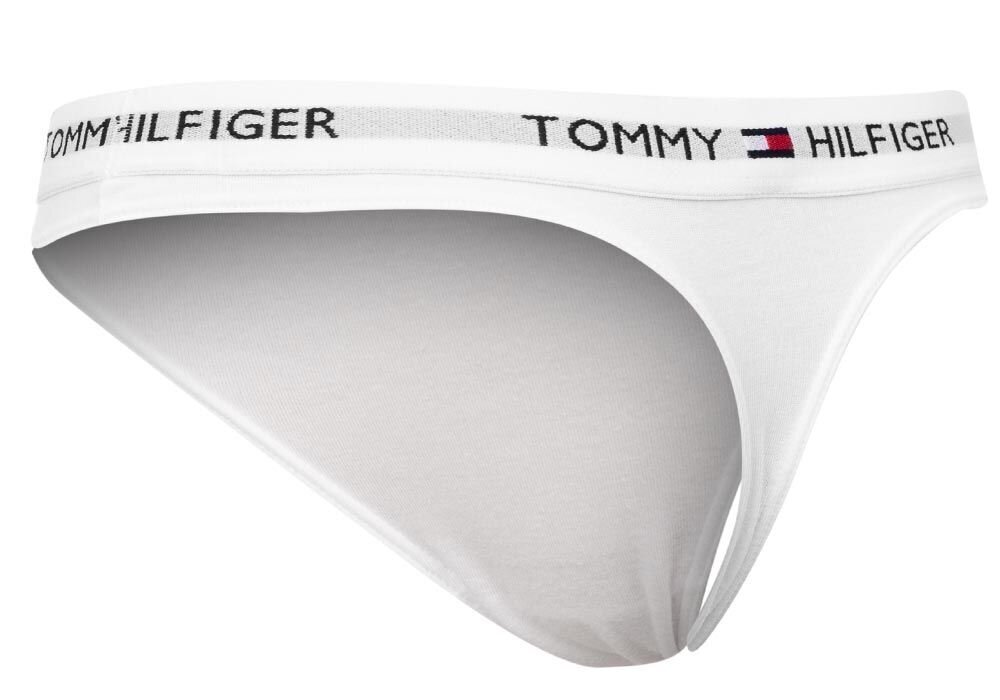 Moteriškos siaurikės Tommy Hilfiger Thong WHITE UW0UW02198 YCD 1387906069 100 25556 XS kaina ir informacija | Kelnaitės | pigu.lt