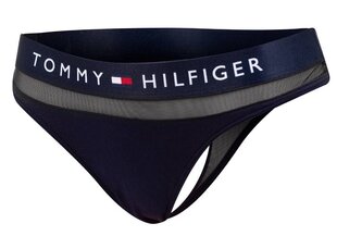 Moteriškos kelnaitės - stringai Tommy Hilfiger, tamsiai mėlynos, UW0UW00064 416 kaina ir informacija | Kelnaitės | pigu.lt