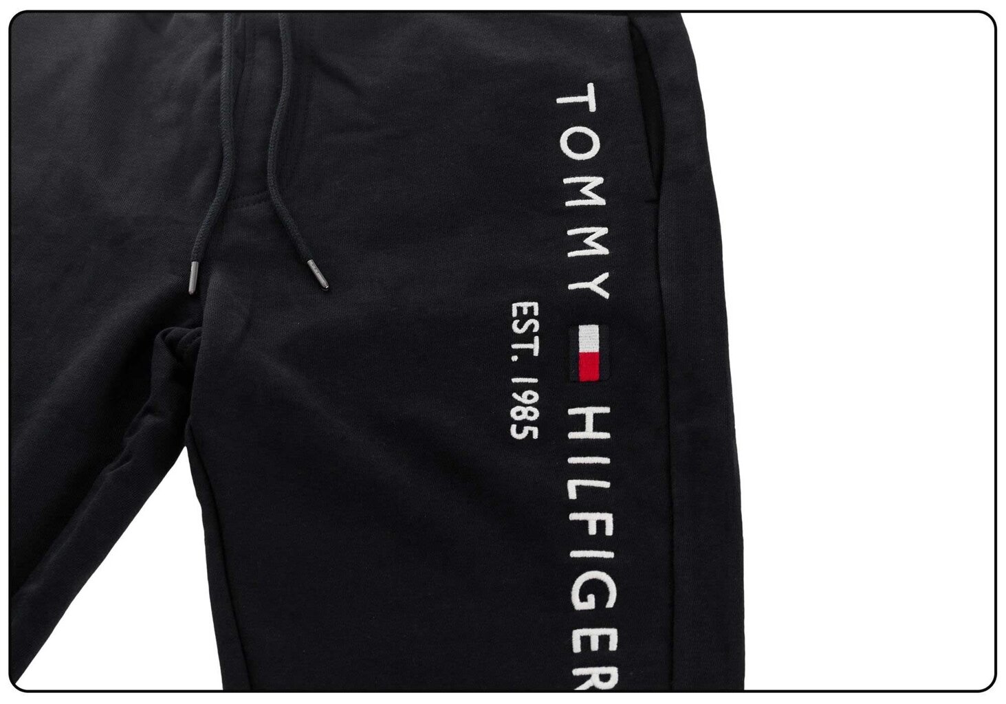 Vyriškos sportinės kelnės Tommy Hilfiger BASIC BRANDED SWEATPANTS, juodos MW0MW08388 BDS kaina ir informacija | Sportinė apranga vyrams | pigu.lt