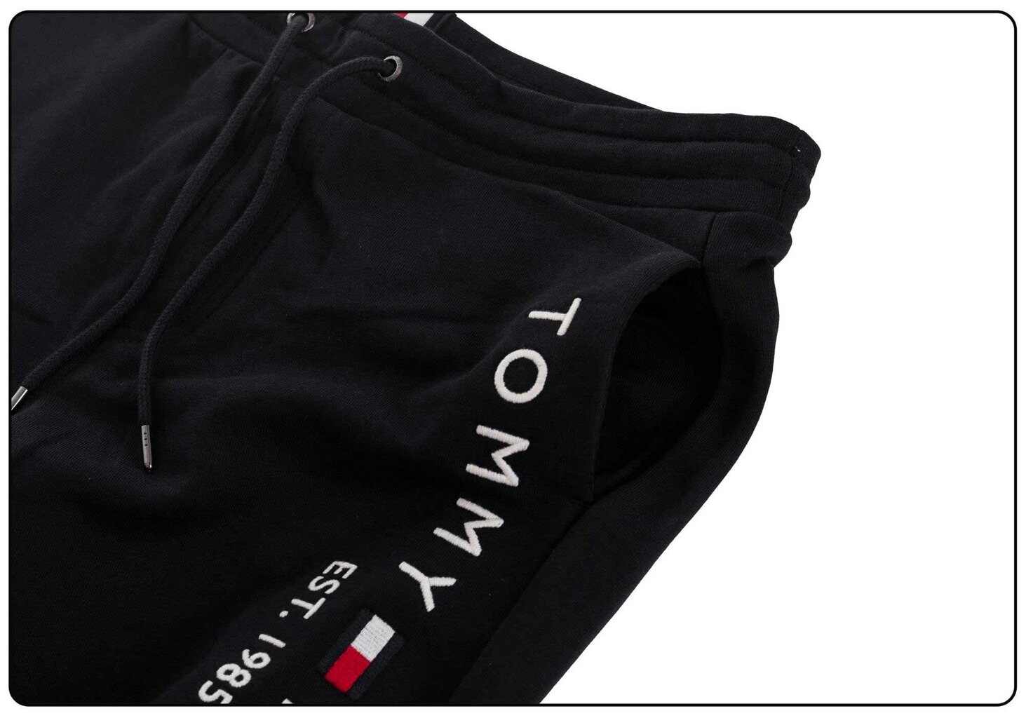 Vyriškos sportinės kelnės Tommy Hilfiger BASIC BRANDED SWEATPANTS, juodos MW0MW08388 BDS kaina ir informacija | Sportinė apranga vyrams | pigu.lt