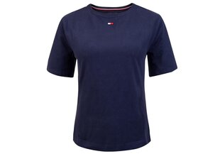 Женская футболка TOMMY HILFIGER BN TEE HALF, темно-синяя UW0UW01307 416 цена и информация | Женские футболки | pigu.lt