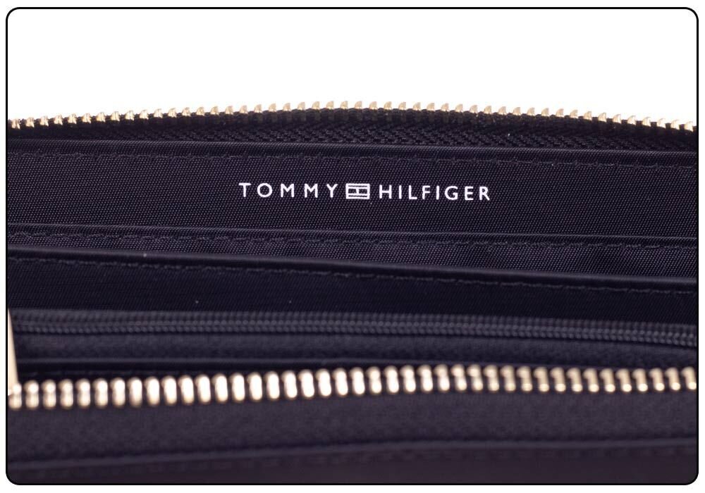 Moteriška piniginė Tommy Hilfiger POPPY LARGE ZA JUODA AW0AW09537 BDS 37759 kaina ir informacija | Piniginės, kortelių dėklai moterims | pigu.lt