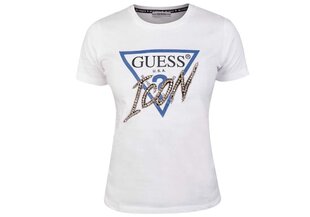 Moteriški marškinėliai Guess T-shirt SS CN ICON TEE BALTI W1RI25I3Z00 TWHT 25890 XS kaina ir informacija | Marškinėliai moterims | pigu.lt