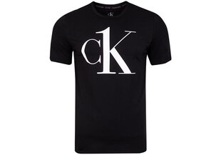 Vyriški marškinėliai Calvin Klein S/S CREW NECK, juodi, 000NM1903E 3WX 25646 S kaina ir informacija | Vyriški marškinėliai | pigu.lt