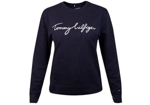 Moteriškas bluzonas TOMMY HILFIGER REGULAR GRAPHIC C-NK SWEATSHIRT, tamsiai mėlynas WW0WW30659 DW5 kaina ir informacija | Megztiniai moterims | pigu.lt