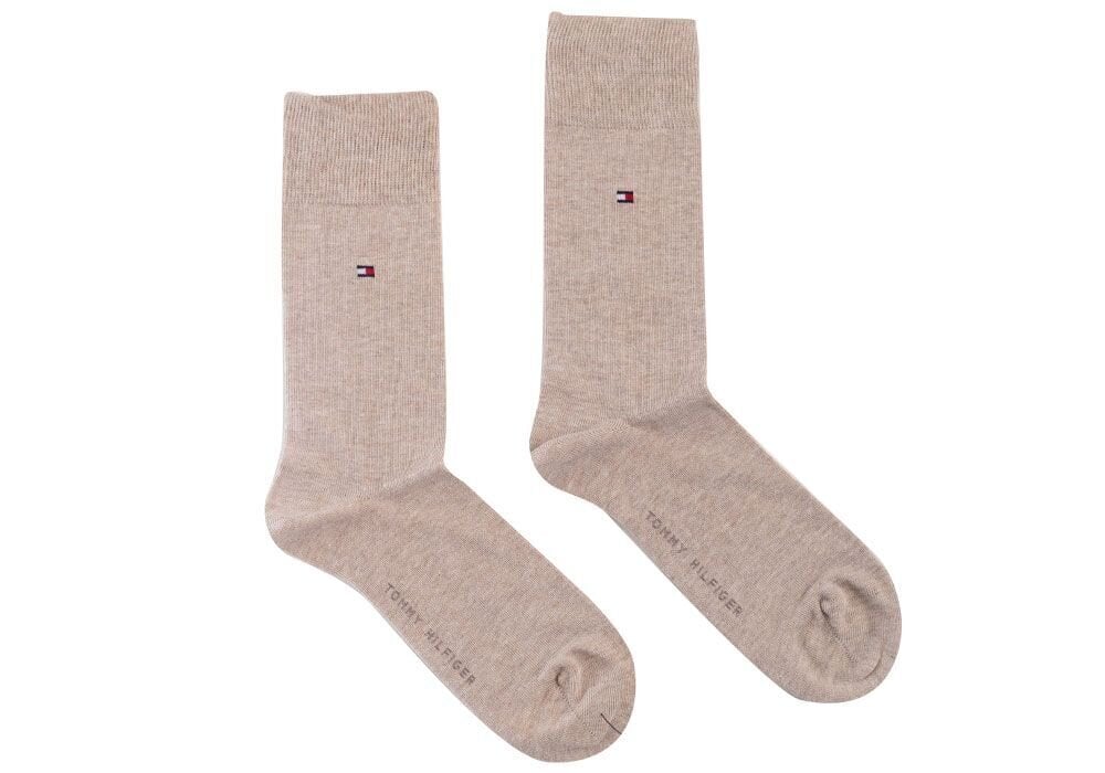 Vyriškos kojinės Tommy Hilfiger 2 poros, smėlio spalvos 371111 369 23974 kaina ir informacija | Vyriškos kojinės | pigu.lt