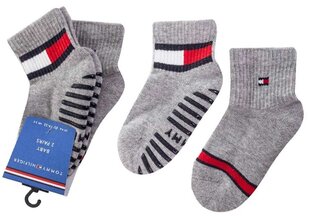 Детские носки Tommy Hilfiger, 2 пары GREY 100002319 002 25573 цена и информация | Носки, колготки для мальчиков | pigu.lt