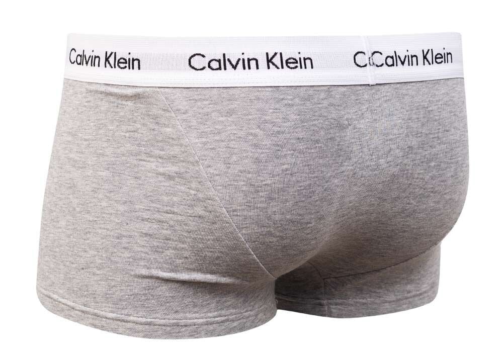 Vyriški bokseriai Calvin Klein LOW RISE TRUNK, 3 vnt. PILKOS U2664G KS0 25871 S kaina ir informacija | Trumpikės | pigu.lt