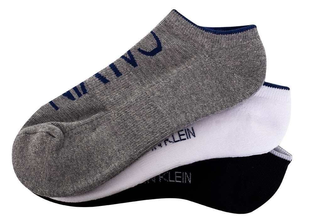 Vyriškos kojinės-pėdutės Calvin Klein, 3 poros 100003017 003 27347 цена и информация | Vyriškos kojinės | pigu.lt