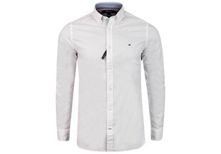 Marškiniai Tommy Hilfiger SLIM FLEX DOBBY SHIRT BALTI MW0MW17640 YBR 26577 S kaina ir informacija | Vyriški marškiniai | pigu.lt