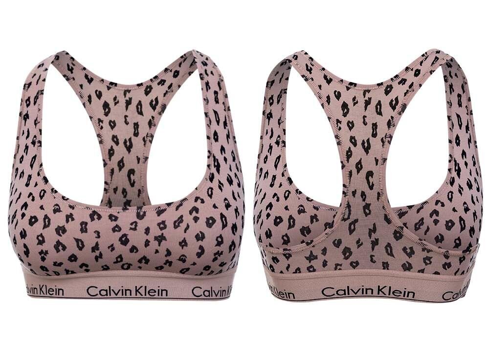 Liemenėlė sportinė moteriška Bralette Calvin Klein, be pamušalo, smėlio spalvos, F3785E JN6 27474 XS kaina ir informacija | Liemenėlės | pigu.lt