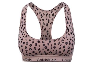 Liemenėlė sportinė moteriška Bralette Calvin Klein, be pamušalo, smėlio spalvos, F3785E JN6 27474 XS kaina ir informacija | Liemenėlės | pigu.lt