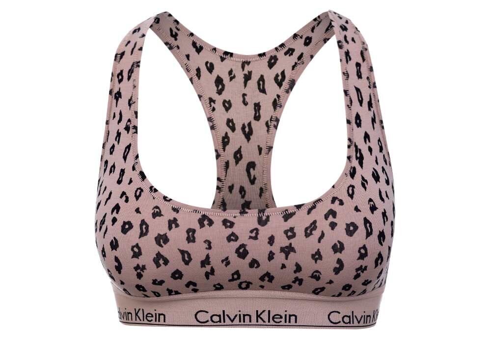 Liemenėlė sportinė moteriška Bralette Calvin Klein, be pamušalo, smėlio spalvos, F3785E JN6 27474 XS kaina ir informacija | Liemenėlės | pigu.lt