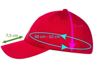 Женская кепка Calvin Klein MONOGRAM CAP TPU RED K60K607768 XAP 36874 цена и информация | Женские шапки | pigu.lt