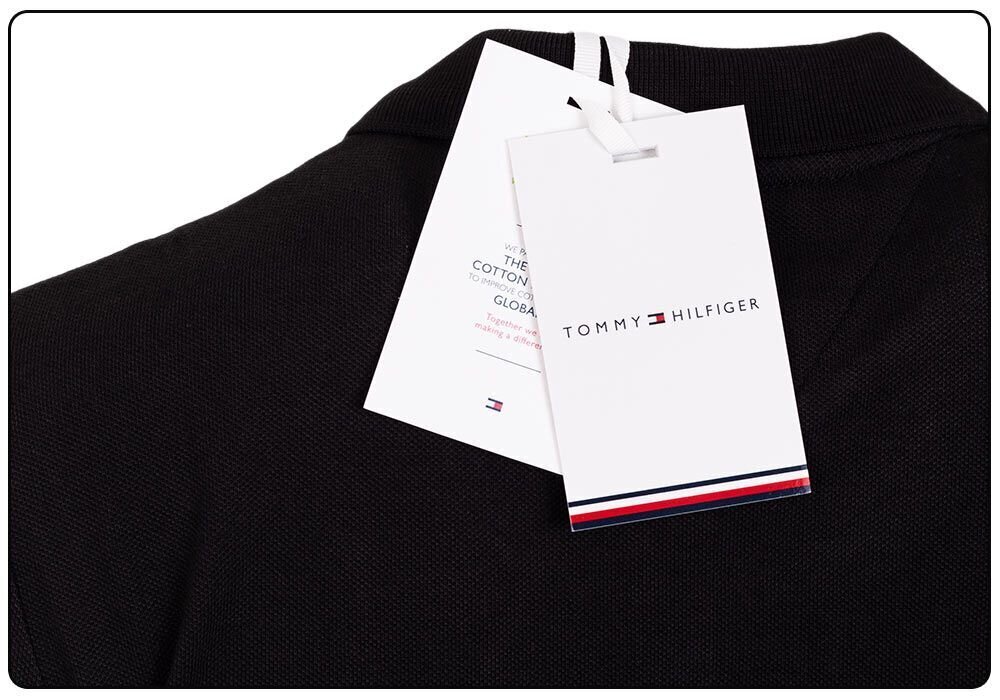 Marškinėliai-polo moteriški Tommy Hilfiger HERITAGE SHORT SLEEVE SLIM POLO BLACK 1M57636661 017 27143 XXS kaina ir informacija | Marškinėliai moterims | pigu.lt