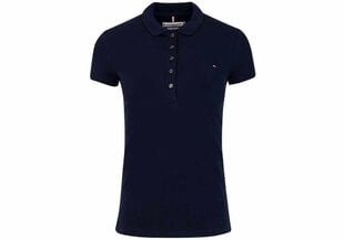 Женская рубашка-поло Tommy Hilfiger HERITAGE SHORT SLEEVE SLIM POLO NAVY 1M57636661 403 27149 цена и информация | Футболка Мы здесь | pigu.lt