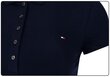 Marškinėliai-polo moteriški Tommy Hilfiger HERITAGE SHORT SLEEVE SLIM POLO NAVY 1M57636661 403 27149 XXS цена и информация | Marškinėliai moterims | pigu.lt