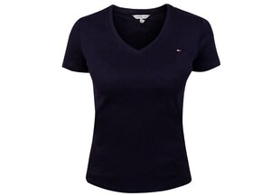 Женская футболка Tommy Hilfiger T-SHIRT SP SLIM SOLID V-NK TOP SS NAVY WW0WW30511 DW5 26512 цена и информация | Футболка Мы здесь | pigu.lt