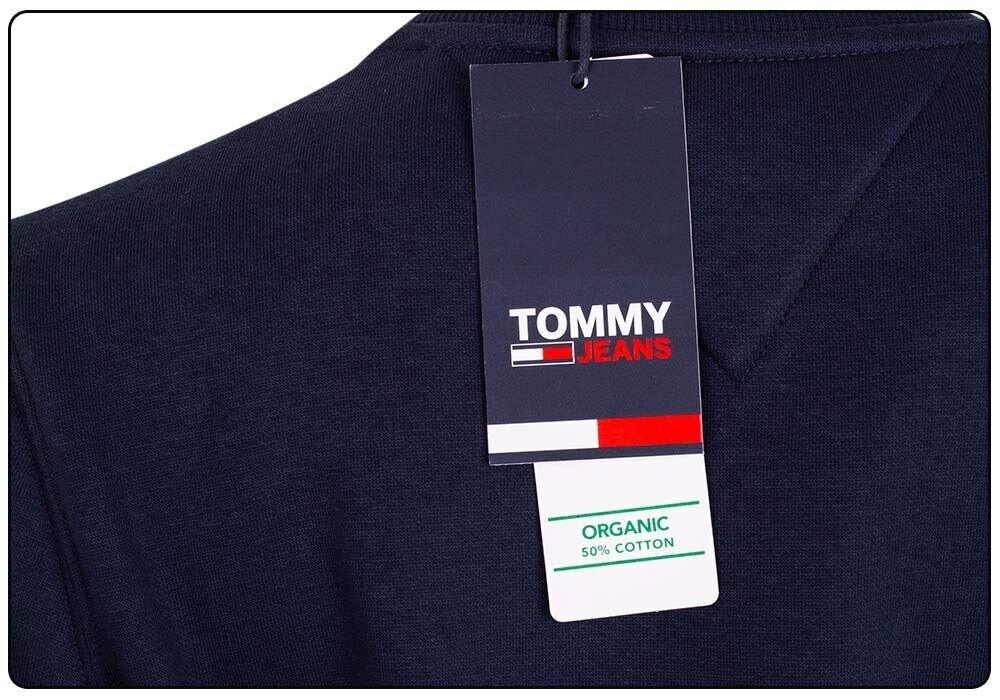 Moteriškas bluzonas Tommy Hilfiger TJW REGULAR FLEECE C NECK TAMSIAI MĖLYNAS DW0DW09227 C87 27071 XXS kaina ir informacija | Megztiniai moterims | pigu.lt