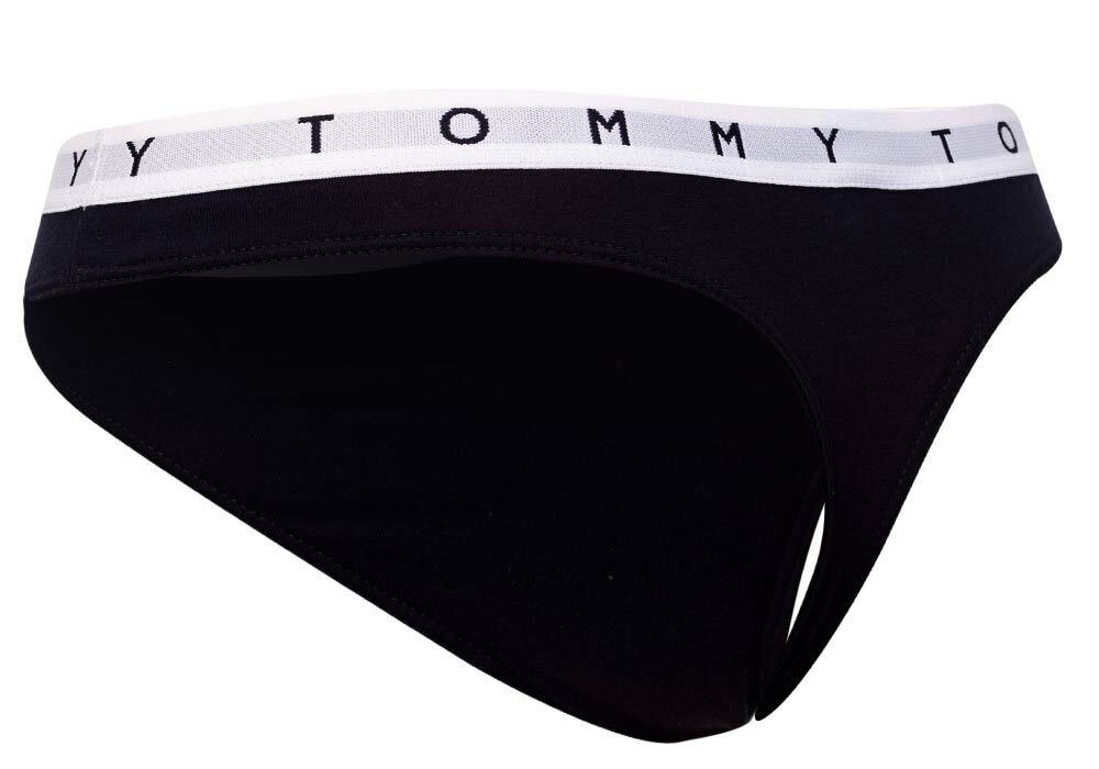 Moteriški „Tommy Hilfiger“ 3 porų stringai THONG PRINT UW0UW02521 0W2 26637 XS kaina ir informacija | Kelnaitės | pigu.lt