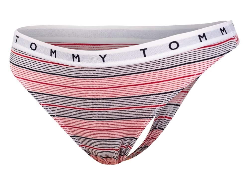 Moteriški „Tommy Hilfiger“ 3 porų stringai THONG PRINT UW0UW02521 0W2 26637 XS kaina ir informacija | Kelnaitės | pigu.lt