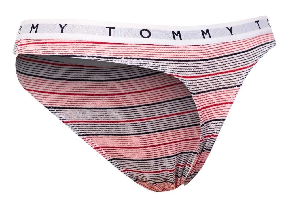 Moteriški „Tommy Hilfiger“ 3 porų stringai THONG PRINT UW0UW02521 0W2 26637 XS kaina ir informacija | Kelnaitės | pigu.lt