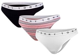 Женские трусики-стринги Tommy Hilfiger, 3 пары THONG PRINT UW0UW02521 0W2 26637 цена и информация | Трусики | pigu.lt