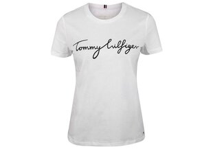 Женская футболка Tommy Hilfiger T-SHIRT HERITAGE CREW NECK GRAPHIC TEE WHITE WW0WW24967 100 26486 цена и информация | Футболка женская | pigu.lt