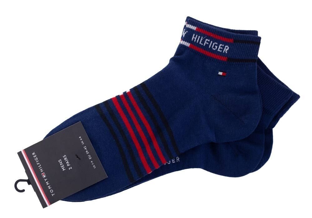 Kojinės vyriškos Tommy Hilfiger, 2 poros, mėlynos, 100002212 003 26488 цена и информация | Vyriškos kojinės | pigu.lt