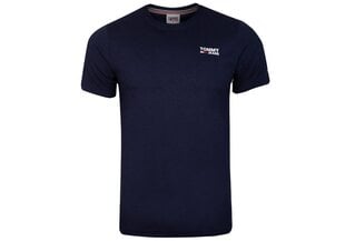 Vyriški marškinėliai Tommy Hilfiger TJM REGULAR Crop su logotipu, su iškirpte, tamsiai mėlyni, DM0DM09588 C87 27882 kaina ir informacija | Vyriški marškinėliai | pigu.lt