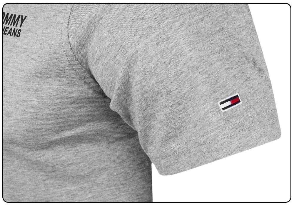 Vyriški marškinėliai Tommy Hilfiger TJM REGULAR Crop, su logotipu, iškirpte, pilki, DM0DM09588 P01 28 032 kaina ir informacija | Vyriški marškinėliai | pigu.lt