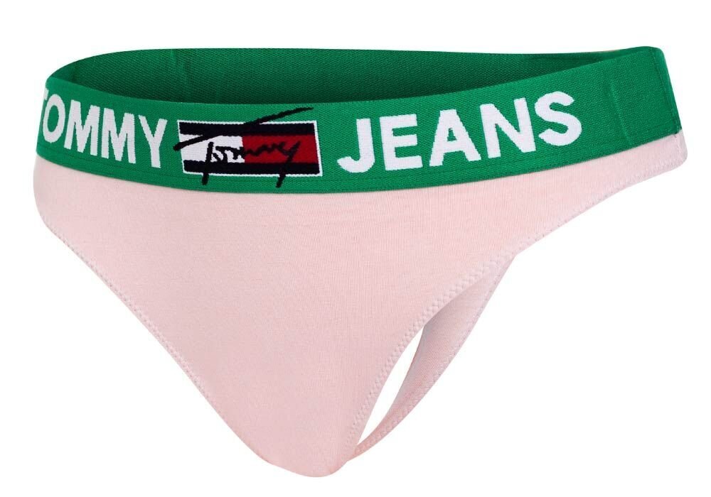 Moteriškos kelnaitės Tommy Hilfiger THONG PINK UW0UW02823 TJP 28918 kaina ir informacija | Kelnaitės | pigu.lt