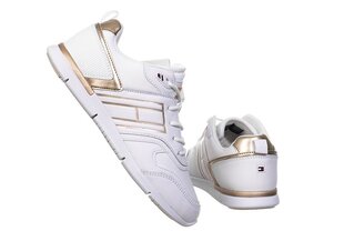 Moteriški batai Tommy Hilfiger METALLIC LIGHTWEIGHT SNEAKER WHITE FW0FW05693 0LJ 28471 kaina ir informacija | Sportiniai bateliai, kedai moterims | pigu.lt