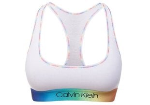 Moteriška sportinė liemenėlė Calvin Klein Bralette, be pamušalo, balta, QF6538E 100 28376 kaina ir informacija | Liemenėlės | pigu.lt