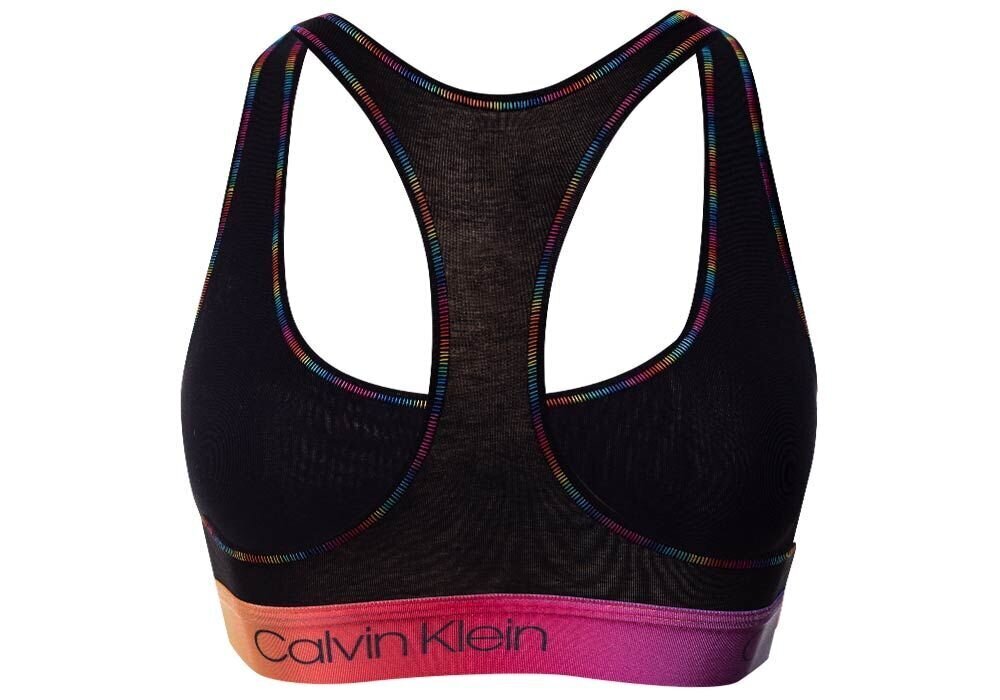 Sportinė liemenėlė Calvin Klein Bralette, be pamušalo, juoda, QF6538E UB1 28383 цена и информация | Sportinė apranga moterims | pigu.lt