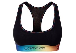 Женский спортивный бюстгальтер Bralette Calvin Klein, без подкладки, чёрный, QF6538E UB1 28383 цена и информация | Спортивная одежда для женщин | pigu.lt